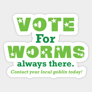 Vote for WORMS Sticker